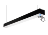 Світильник світлодіодний підвісний лінійний "N23-1-500" 220V 28,8W 1800lm 4500k чорний сенсорний вимикач LEDUA