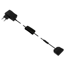 Комплект драйвер 12W+ручний вимикач+розподільча коробка 4 виходи, чорний 12V LEDUA