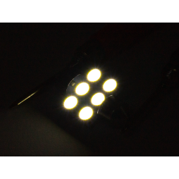 Светодиодная автолампа C5W SV8.5 12В 31мм SMD5050-6led белый