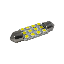 Светодиодная автолампа C5W SV8.5 12В 36мм SMD3528-12led белый