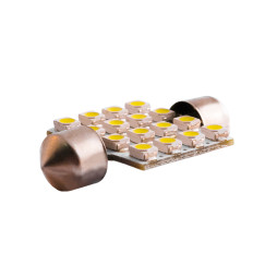 Светодиодная автолампа C5W SV8.5 12В 36мм SMD3528-16led белый
