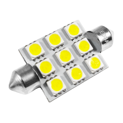 Светодиодная автолампа C5W SV8.5 12В 41мм SMD5050-9led белый