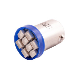 Світлодіодна авто лампа BA9S-1206-8smd синій 12V LEDUA