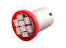 Світлодіодна авто лампа BA9S-1206-8smd червоний 12V LEDUA