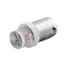 Світлодіодна авто лампа BA9S-1pc-увігнутий LED білий 12V LEDUA