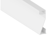 Плинтус алюминиевый LEDUA АЛ-68 + рассеиватель для LED ленты накладной 2 м Белый