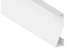 Плинтус алюминиевый LEDUA АЛ-68 + рассеиватель для LED ленты накладной 2 м Белый
