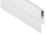 Плинтус алюминиевый LEDUA АЛ-69 + рассеиватель для LED ленты накладной 2 м Белый