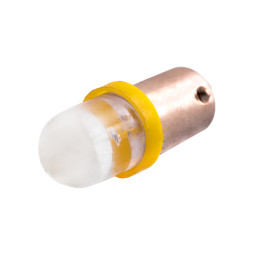 Світлодіодна авто лампа BA9S-1pc-круглий LED жовтий 12V LEDUA