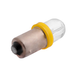 Світлодіодна авто лампа BA9S-1pc-круглий LED жовтий 12V LEDUA