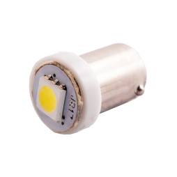 Світлодіодна авто лампа BA9S-5050-1smd білий 12V LEDUA