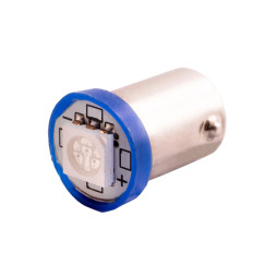 Світлодіодна авто лампа BA9S-5050-1smd синій 12V LEDUA
