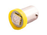 Світлодіодна авто лампа BA9S-5050-1smd жовтий 12V LEDUA