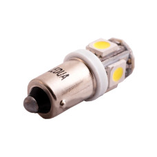 Світлодіодна авто лампа BA9S-5050-5smd білий 12V LEDUA