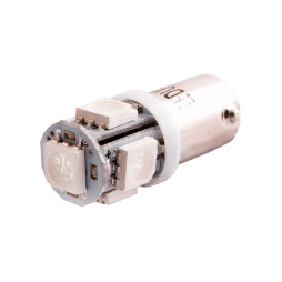 Светодиодная автолампа BA9S T4W 12В SMD5050-5led зеленый