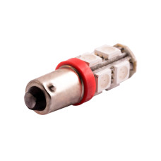 Світлодіодна авто лампа BA9S-5050-9smd червоний 12V LEDUA