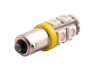 Світлодіодна авто лампа BA9S-5050-9smd жовтий 12V LEDUA