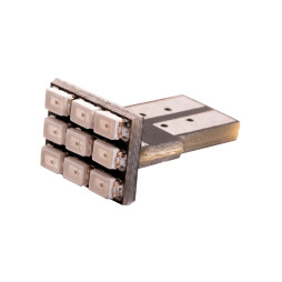 Світлодіодна авто лампа T10-1206-9smd червоний 12V LEDUA
