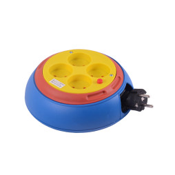 Подовжувач на котушці LMK72022 4 гнізда 3м 6A без заземлення Лємансо