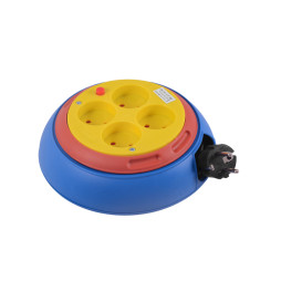 Подовжувач на котушці LMK72023 4 гнізда 5м 6A без заземлення Лємансо