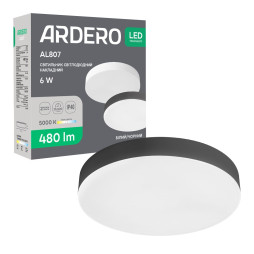 Світлодіодний накладний світильник Ardero AL807 6Вт 5000K чорний