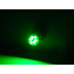 Світлодіодна авто лампа BA9S-3014-8smd зелений 12V LEDUA