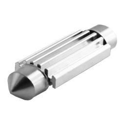 Світлодіодна авто лампа S85-41mm-24smd 3014 обманка білий 12V LEDUA