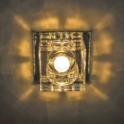 Світлодіодний вбудований світильник Feron JD106 COB 10Вт 2700K прозорий