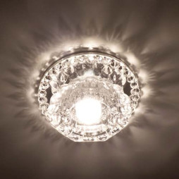 Світлодіодний вбудований світильник Feron JD125 COB 10Вт 2700K прозорий