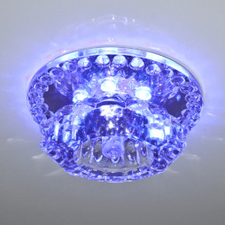 Встроенный светильник Feron JD125 под лампу с подсветкой RGB