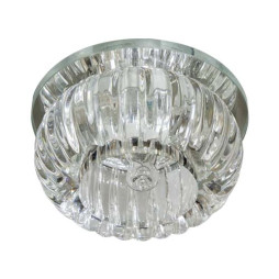 Встраиваемый светильник Feron C1010 под лампу с подсветкой прозрачный