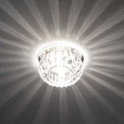 Встраиваемый светильник Feron C1010 под лампу с подсветкой прозрачный