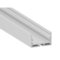 Алюмінієвий профіль для світлодіодної стрічки АЛ-23-1 2 метри білий накладний підвісний LEDUA