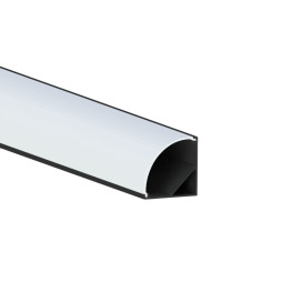 Алюмінієвий профіль для світлодіодної стрічки АЛ-06 1 метр чорний кутовий LEDUA