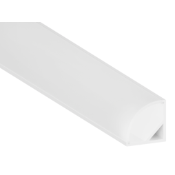 Алюмінієвий профіль для світлодіодної стрічки АЛ-06 2 метра білий кутовий LEDUA