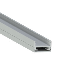 Профиль алюминиевый анодированный LEDUA АЛ-10 + рассеиватель для LED ленты накладной 1 м