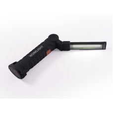 Ліхтар кемпінг W-52-SMD+COB +затиск+магніт+гак/поворот180º+180º/ЗУ micro USB/вбудований акумулятор