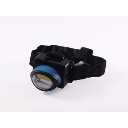 Фонарик налобный D=57 C539-COB, ЗУ 220V, встроенный аккумулятор