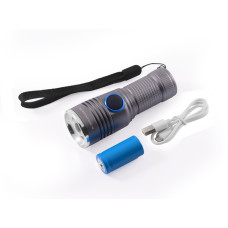 Ліхтарик-ручний Small Sun R840/1812C-XPE, ЗУ micro USB, 1х16340, ремінець "POLICE"