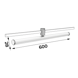 D25 Flood Light Tube YZ1808 20W