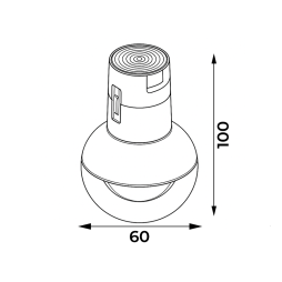 Small Round Ball YZ1809 7W