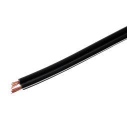 Провід акустичний ШВП 2х0,50 чорний алюміній мідь (упаковка 100м) 7-0343А