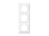 Белая рамка на 3 места вертикальная VIDEX BINERA