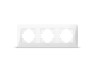 Белая рамка на 3 места горизонтальная VIDEX BINERA