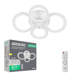 Світлодіодний накладний світильник Ardero AL6455ARD RAIN 60Вт білий