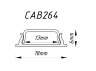 Профіль для світлодіодної стрічки Feron CAB264