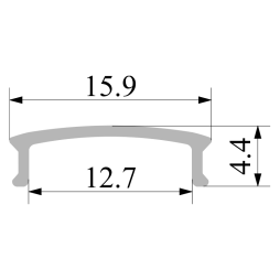 АЛ-03 Опал матовий дифузор окремо 2м LEDUA