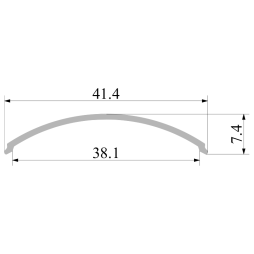 АЛ-06-1 Опал матовий дифузор окремо 2м LEDUA