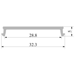 АЛ-17 Опал матовий дифузор окремо 2м LEDUA