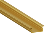 Профиль алюминиевый LEDUA АЛ-104 + рассеиватель для LED ленты угловой 2 м Золотистый